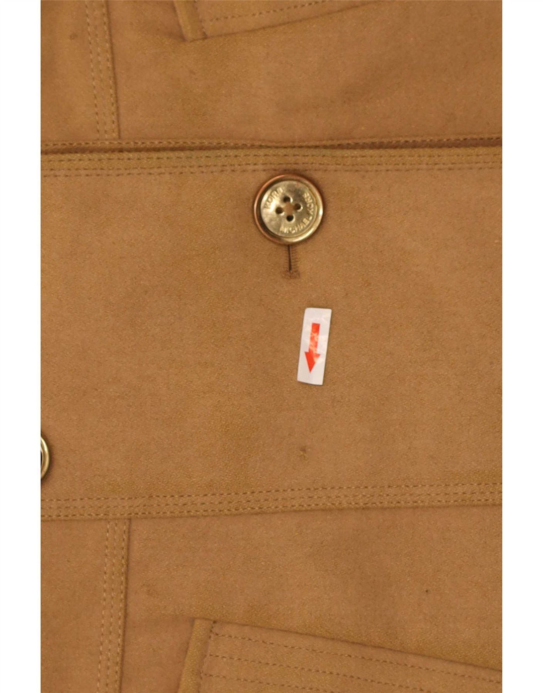 Michael Kors Damen Pea Coat US 10 Large Beige Wolle