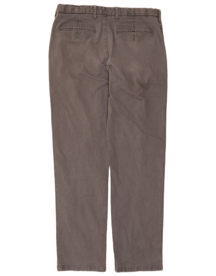 Marks & Spencer Herren-Chinohose, normal, W34, L31, Grau, Baumwolle