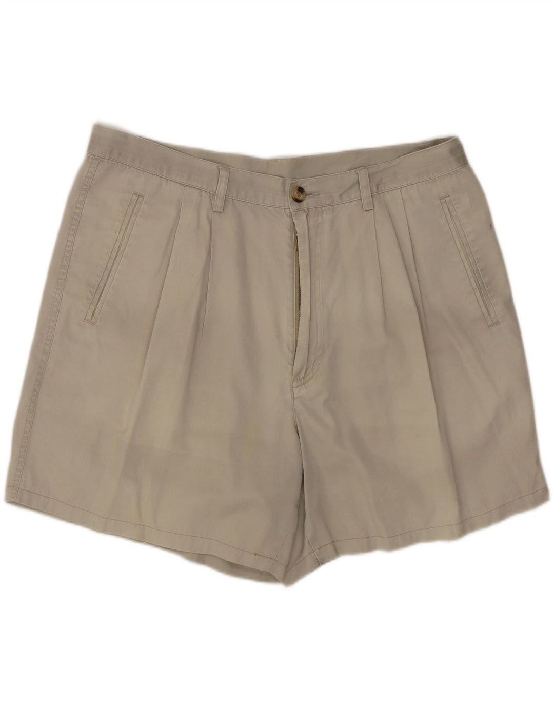 Rifle Mens Pegged Chino Shorts W36 Large Beige