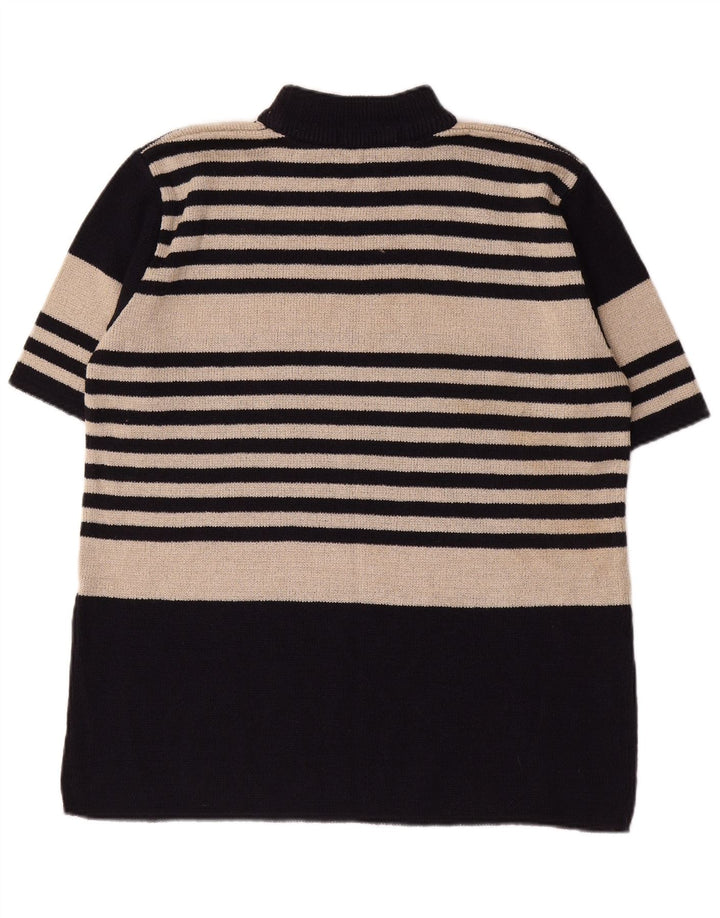 ST. BERNARD Rollkragenpullover für Damen, Gr. 14/16, groß, schwarz gestreift