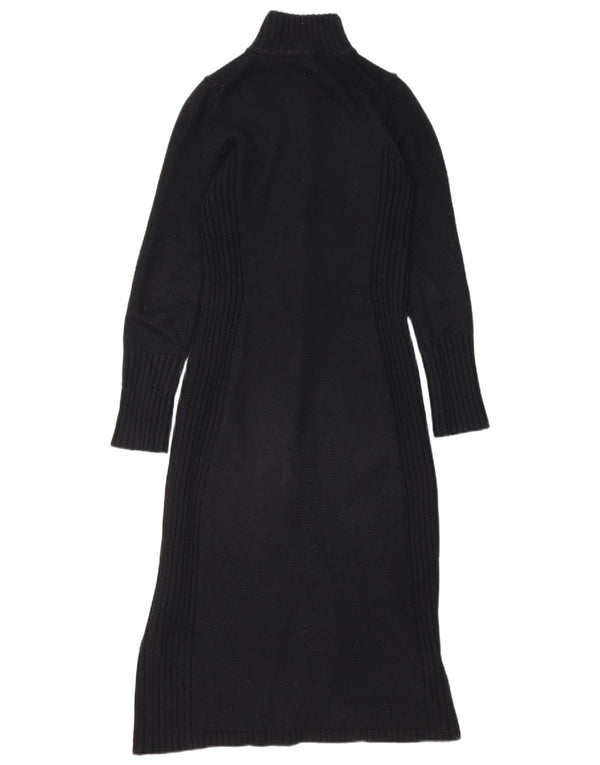 Oasis Langarm-Pulloverkleid für Damen, Größe S, Größe S, Schwarz, Acryl