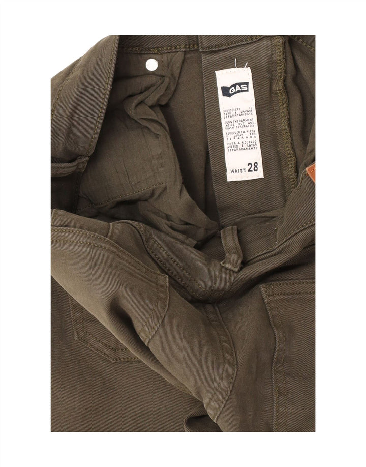 Gas Herren Tapered Cargohose W28 L27 Khaki