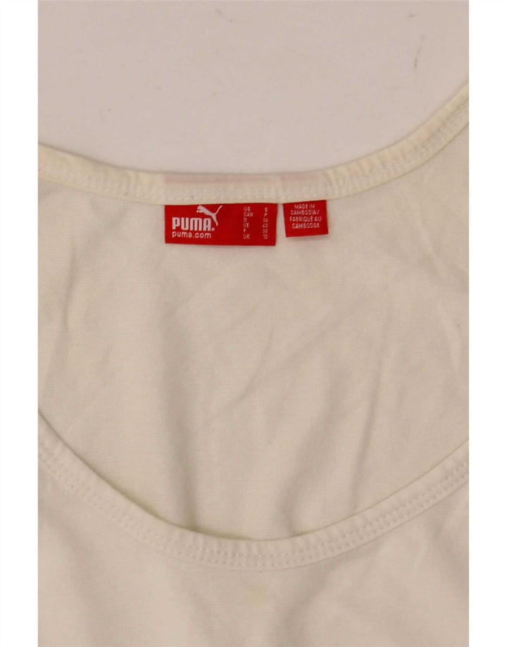 Puma Damen Weste Top UK 8 Small Off White