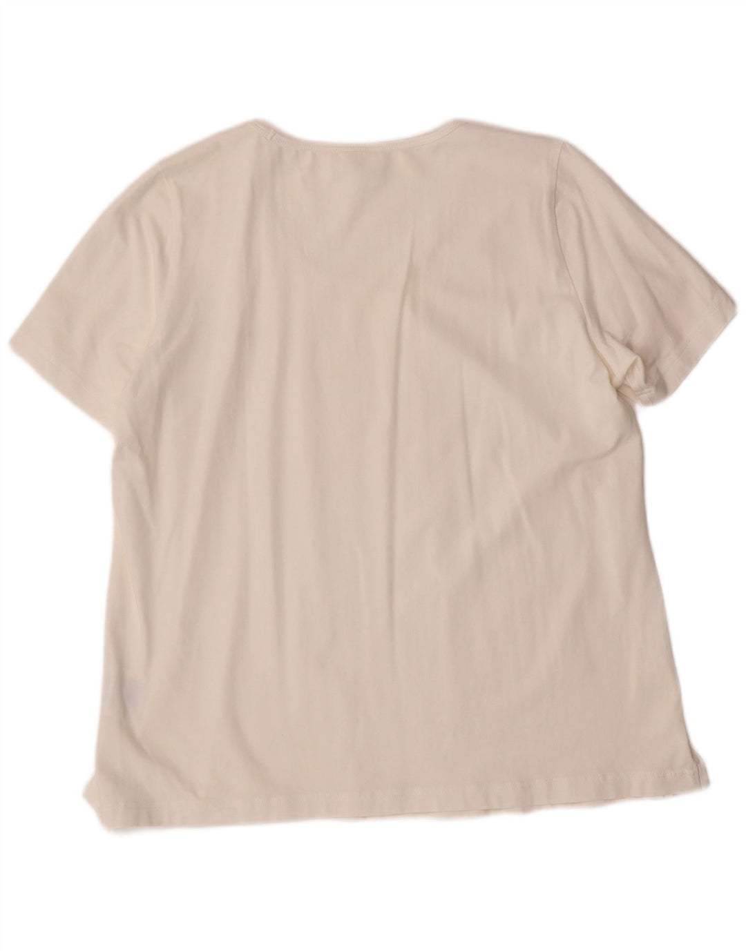 CHAMPION Damen Comfort Fit T-Shirt Top UK 20 2XL Weiße Baumwolle