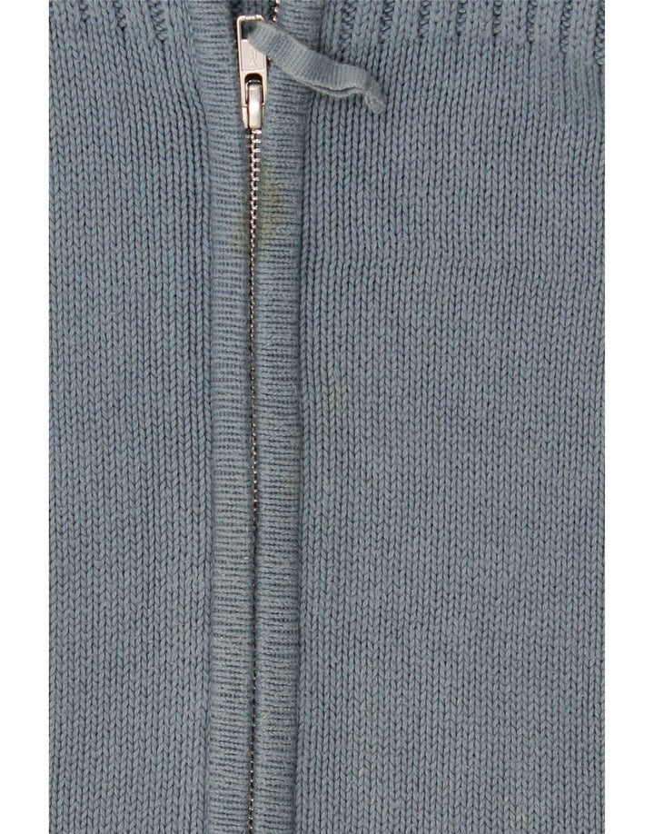 Marks & Spencer Damen-Cardigan-Pullover UK 16 Große blaue Baumwolle