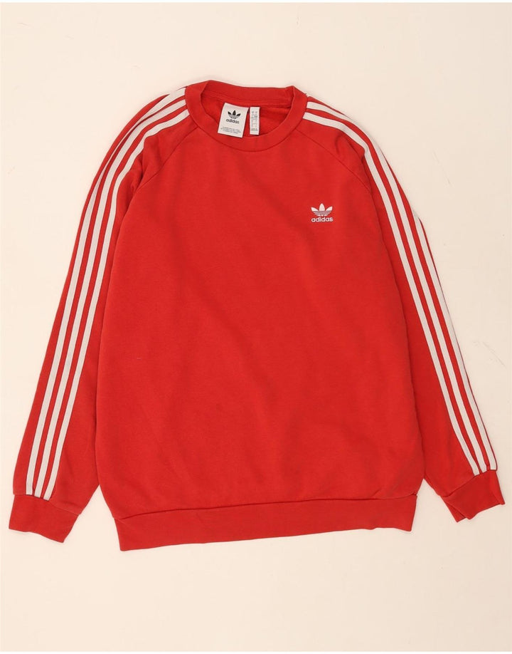 Adidas Herren Sweatshirt Pullover große rote Baumwolle