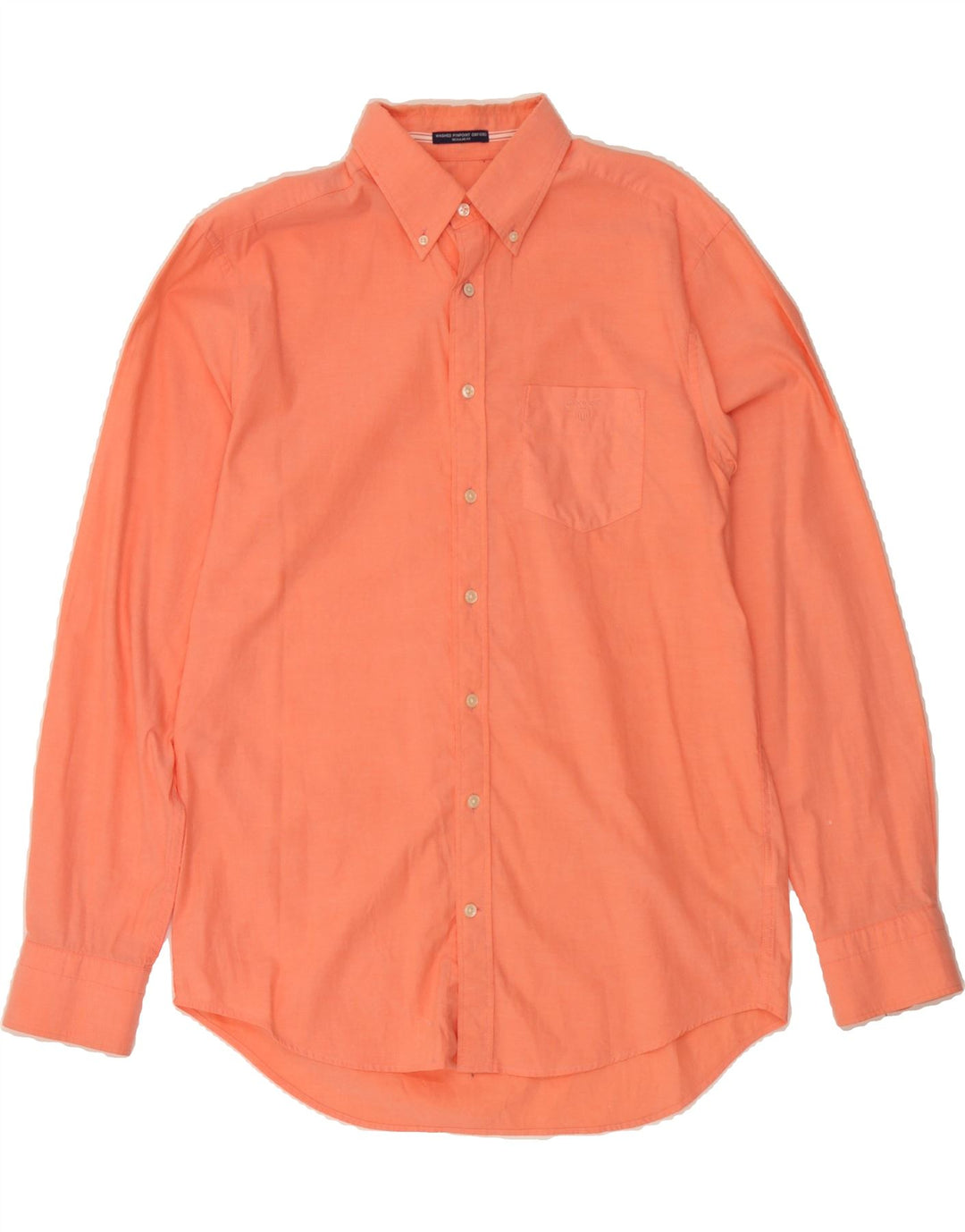 GANT Mens Regular Fit Shirt Size 15 39/40 Medium Orange Cotton Vintage Gant and Second-Hand Gant from Messina Hembry 