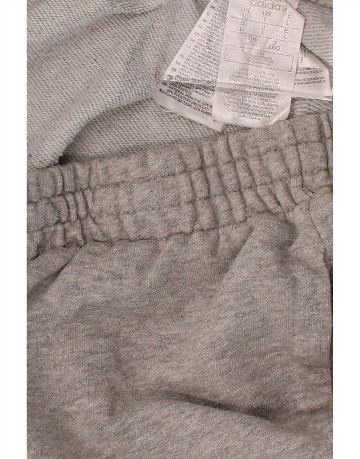 ADIDAS Womens Graphic Tracksuit Trousers UK 14 Large Grey Polyester Vintage Adidas and Second-Hand Adidas from Messina Hembry 