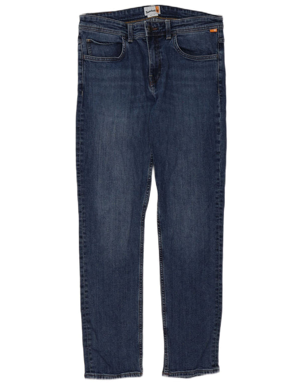 Timberland Herren Slim Jeans W33 L32 Blaue Baumwolle