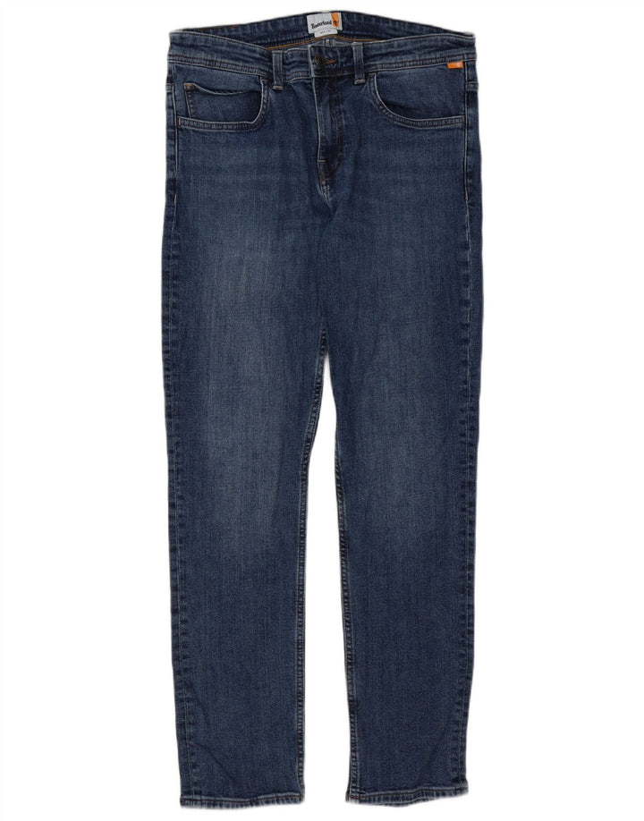 Timberland Herren Slim Jeans W33 L32 Blaue Baumwolle