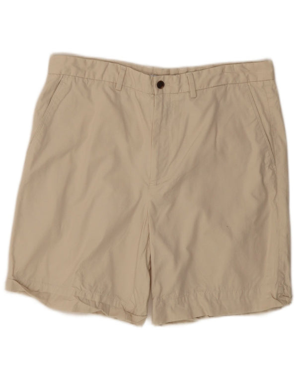 Zara Herren Chinoshorts EU 44 Large W34 Beige Baumwolle