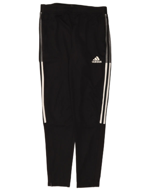 Adidas Damen Aeroready Trainingshose UK 10 Small Schwarz Polyester
