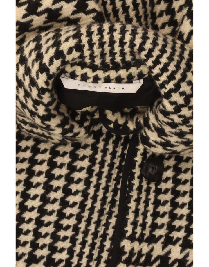 Penny Black Damen-Mantel mit normaler Passform, Größe 38, XS, Wolle mit Hahnentrittmuster