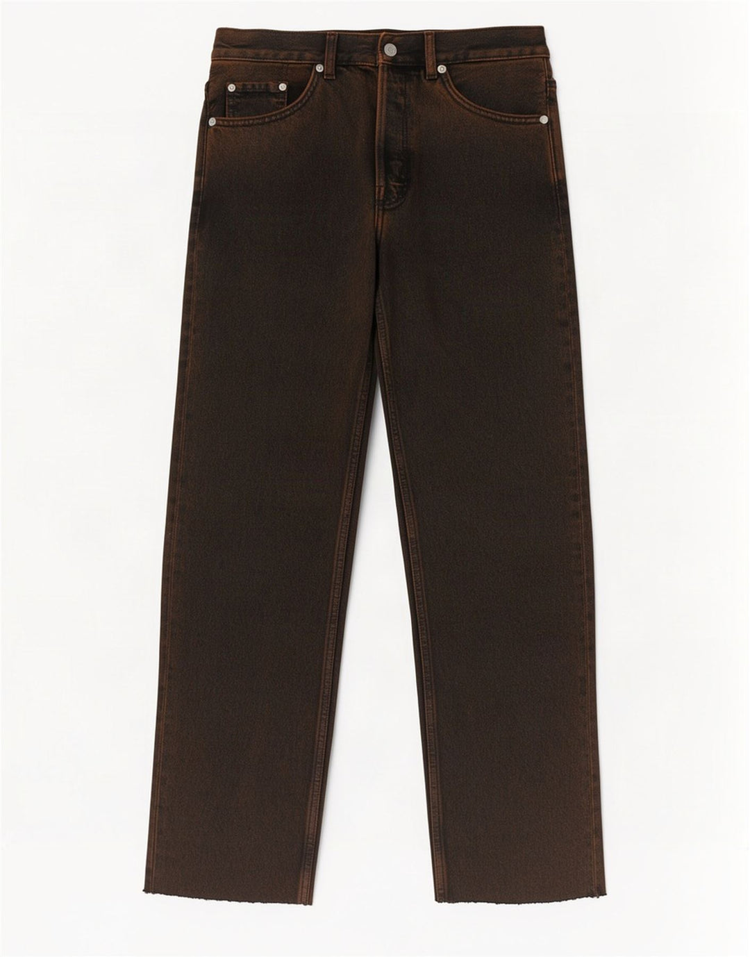 Cos Herren Mid Rise Straight Jeans W29 L28 Braun