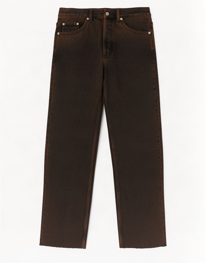 Cos Herren Mid Rise Straight Jeans W29 L28 Braun