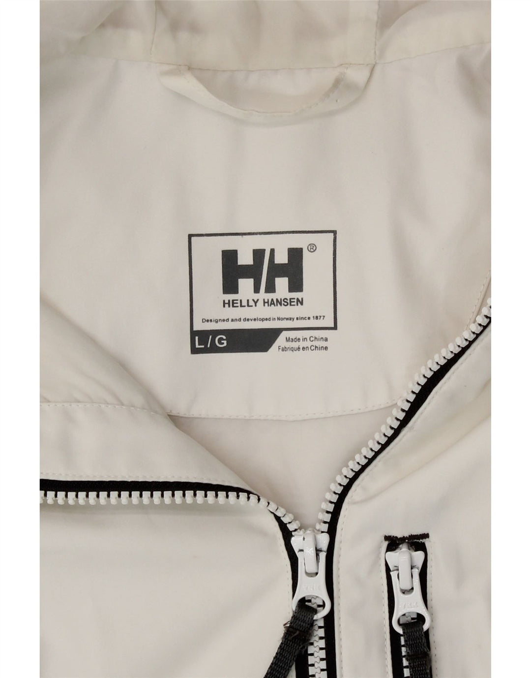 Helly Hansen Damen Kapuzen-Regenmantel UK 16 Large Weiß