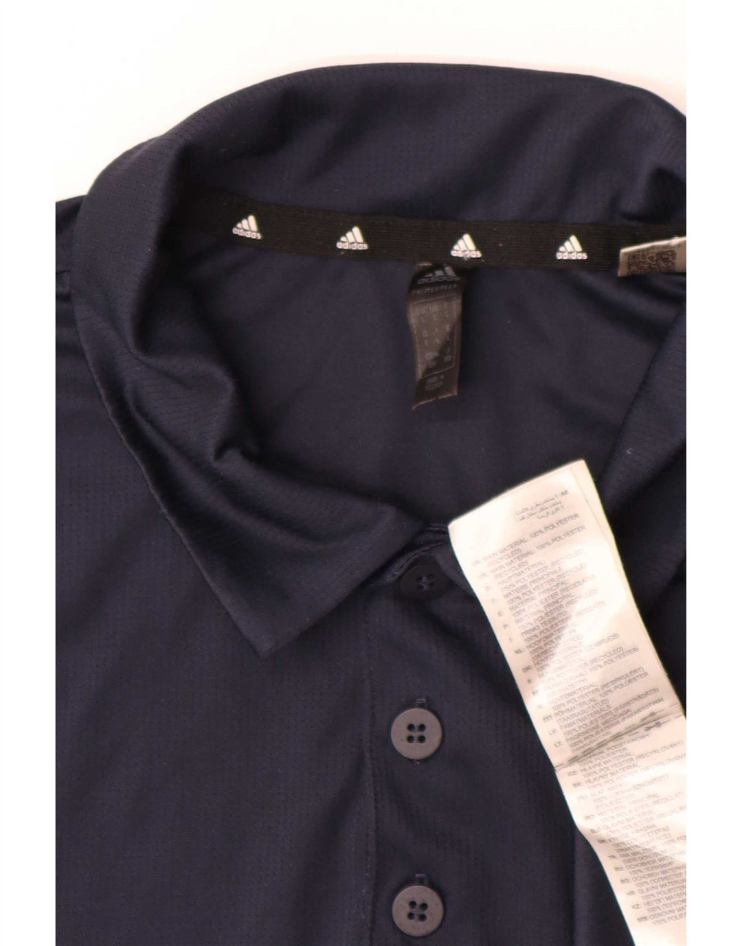 Adidas Herren-Poloshirt, groß, Marineblau, Polyester