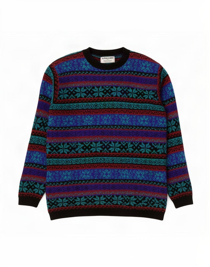 Alfred Dunner Herren-Pullover mit U-Boot-Ausschnitt, mittelgroß, mehrfarbig, Fair Isle