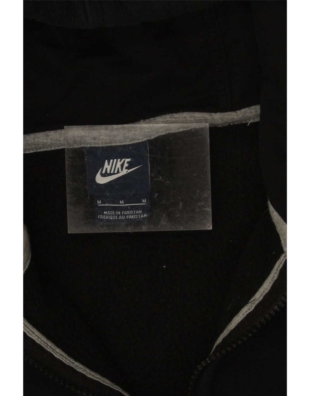 Nike Herren-Kapuzenpullover mit Reißverschluss, mittelschwarz, Baumwolle