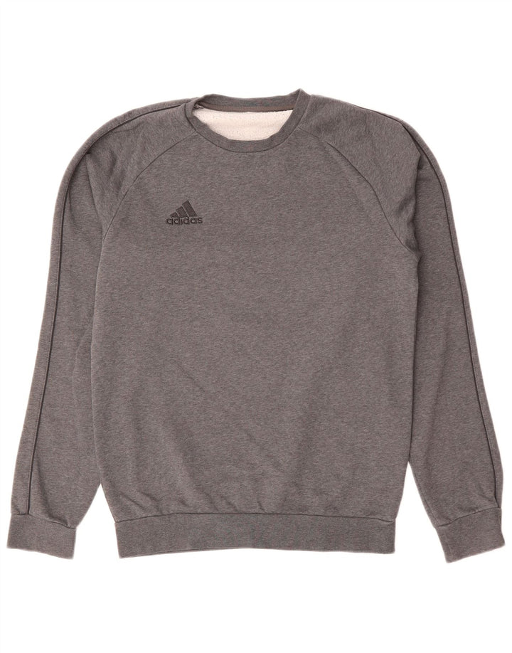 Adidas Herren Sweatshirt Pullover Small Grau Baumwolle