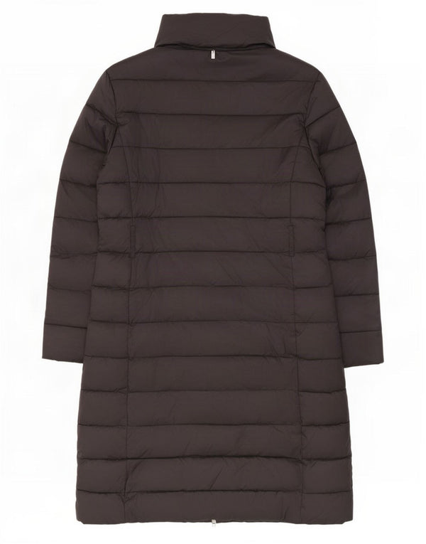 Ted Baker Wattierter Damenmantel mit Kapuze, Größe 3, Mittel, Schwarz, Polyamid