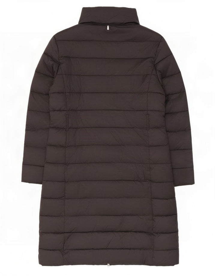 Ted Baker Wattierter Damenmantel mit Kapuze, Größe 3, Mittel, Schwarz, Polyamid