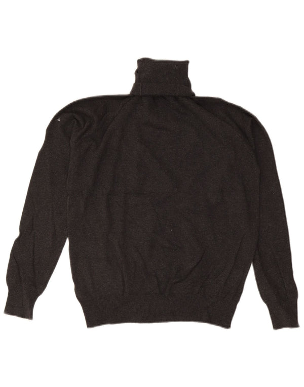Zara Damen Rollkragenpullover Pullover UK 18 XL Graue Baumwolle