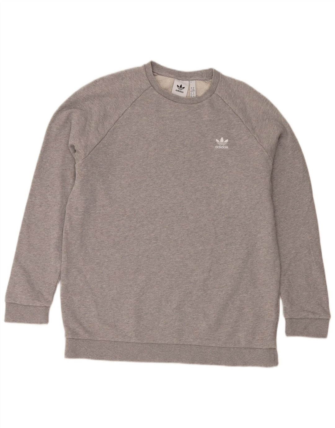 Adidas Herren Sweatshirt Pullover XL Grau gefleckte Baumwolle