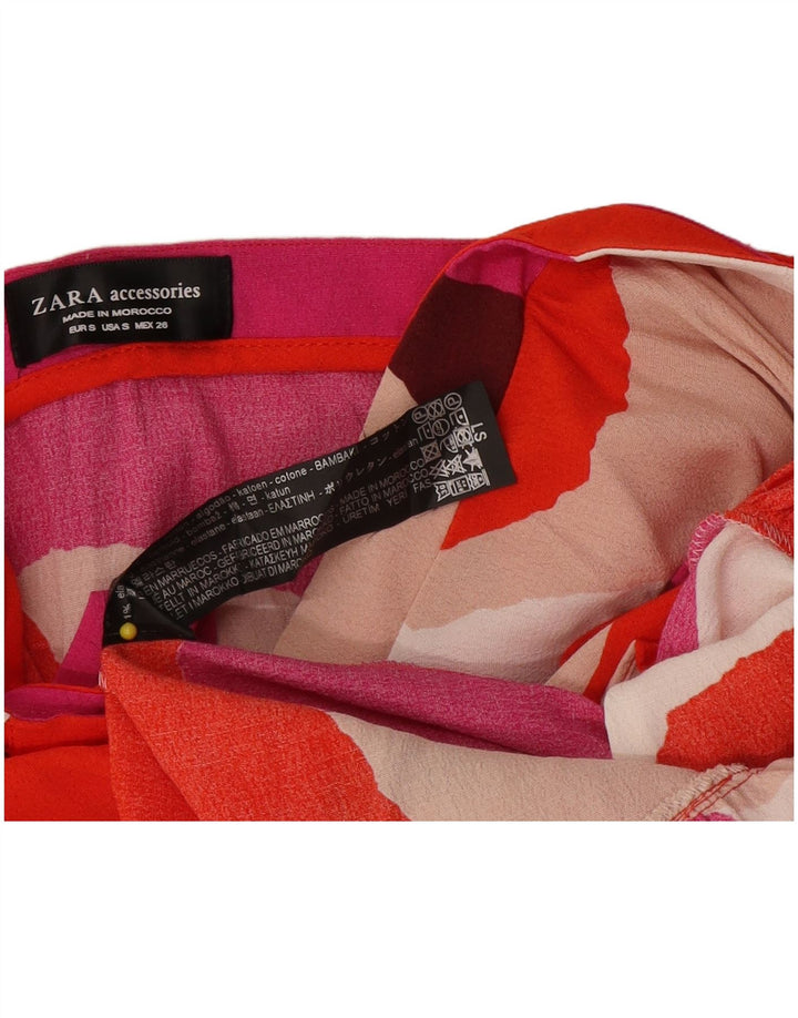 Zara Wickelrock für Damen, Größe S, W24, mehrfarbig, Colourblock-Baumwolle