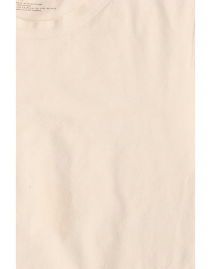 Gap Damen T-Shirt Top UK 10 Small Weiße Baumwolle