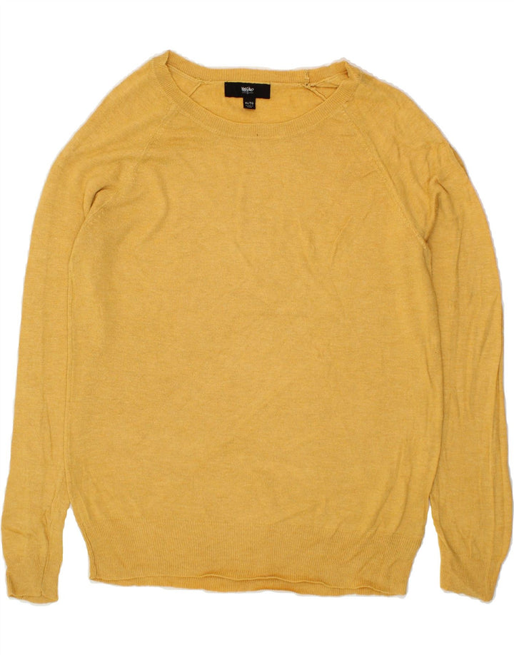 MOSSIMO Womens Boat Neck Jumper Sweater UK 18 XL Yellow Vintage Mossimo and Second-Hand Mossimo from Messina Hembry 