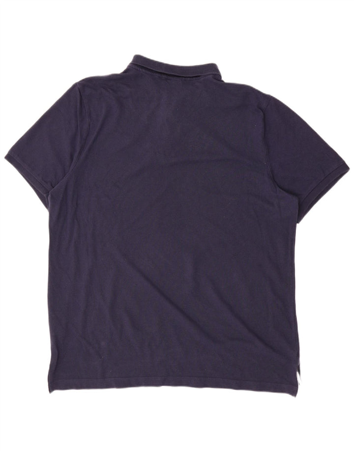 NIKE Herren Poloshirt XL Marineblau Baumwolle