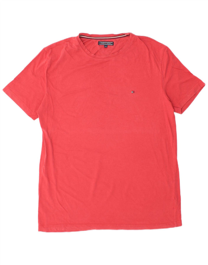 Tommy Hilfiger Herren T-Shirt Top 2XL Rot Baumwolle
