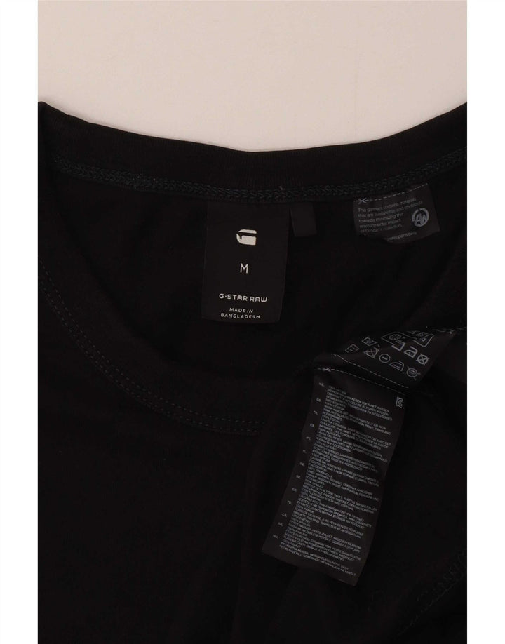 G-Star Herren Grafik-T-Shirt-Oberteil aus mittelschwarzer Baumwolle