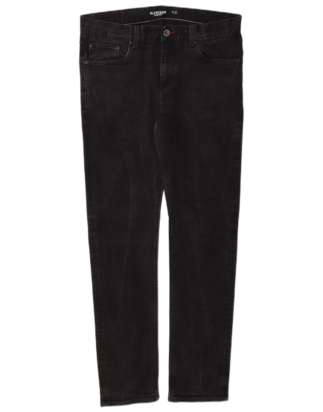 Wrangler Herren Bleecker Slim Jeans W34 L34 Graue Baumwolle