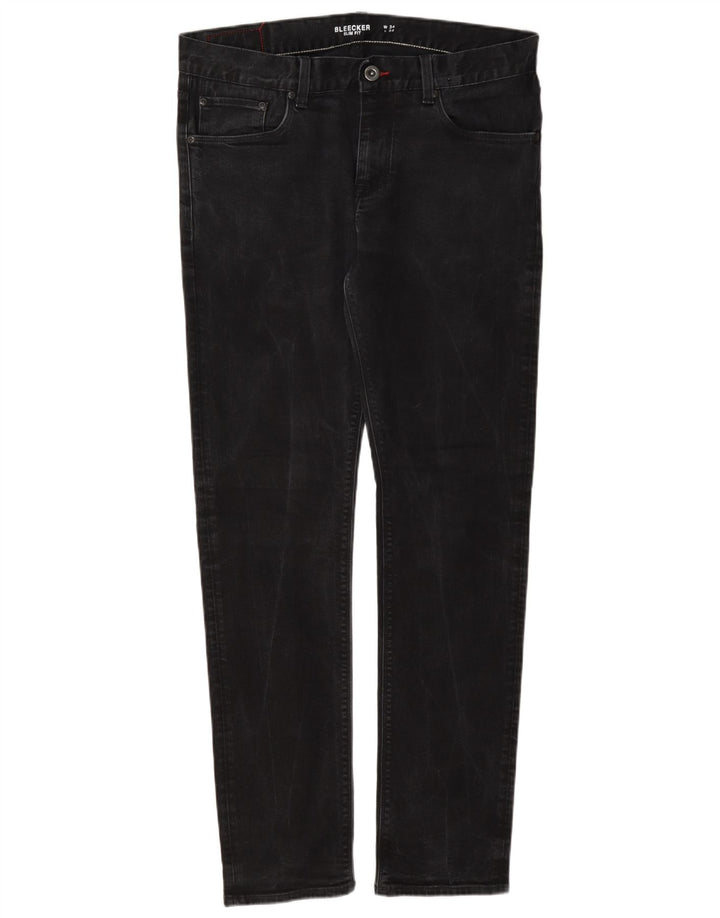 Wrangler Herren Bleecker Slim Jeans W34 L34 Graue Baumwolle