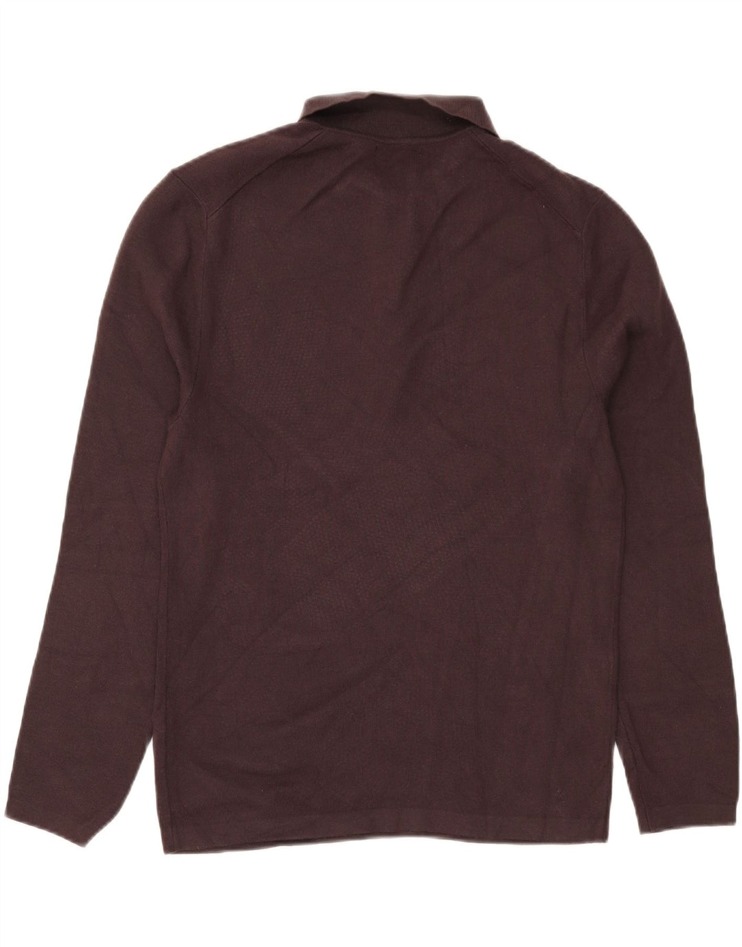 Zara Herren-Pullover mit Polokragen, Größe L, Braun