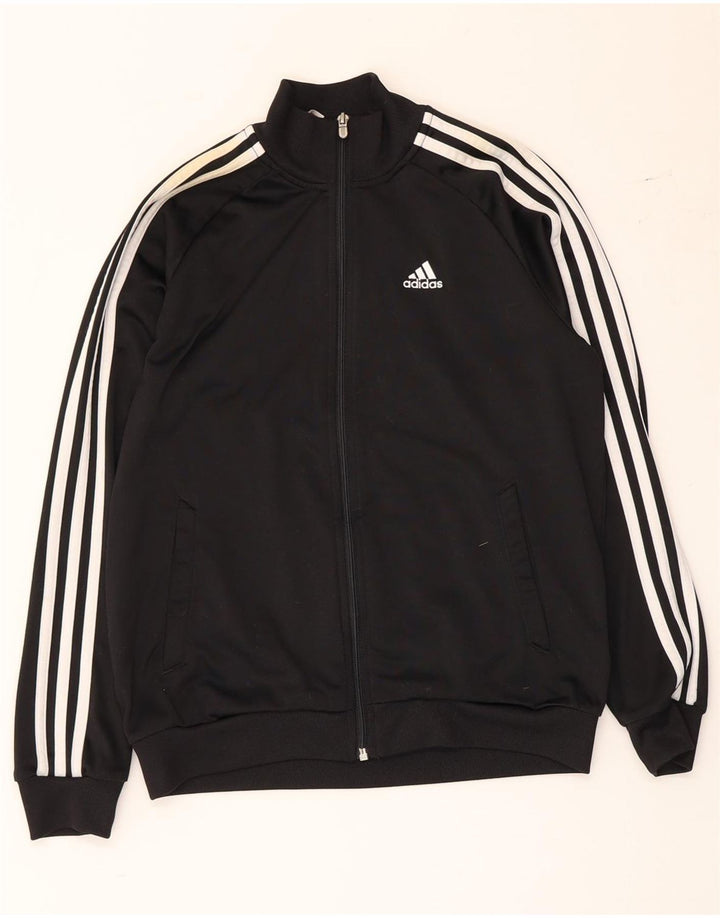 Adidas Jungen Clima 365 Trainingsanzug Top Jacke 11-12 Jahre Schwarz Polyester