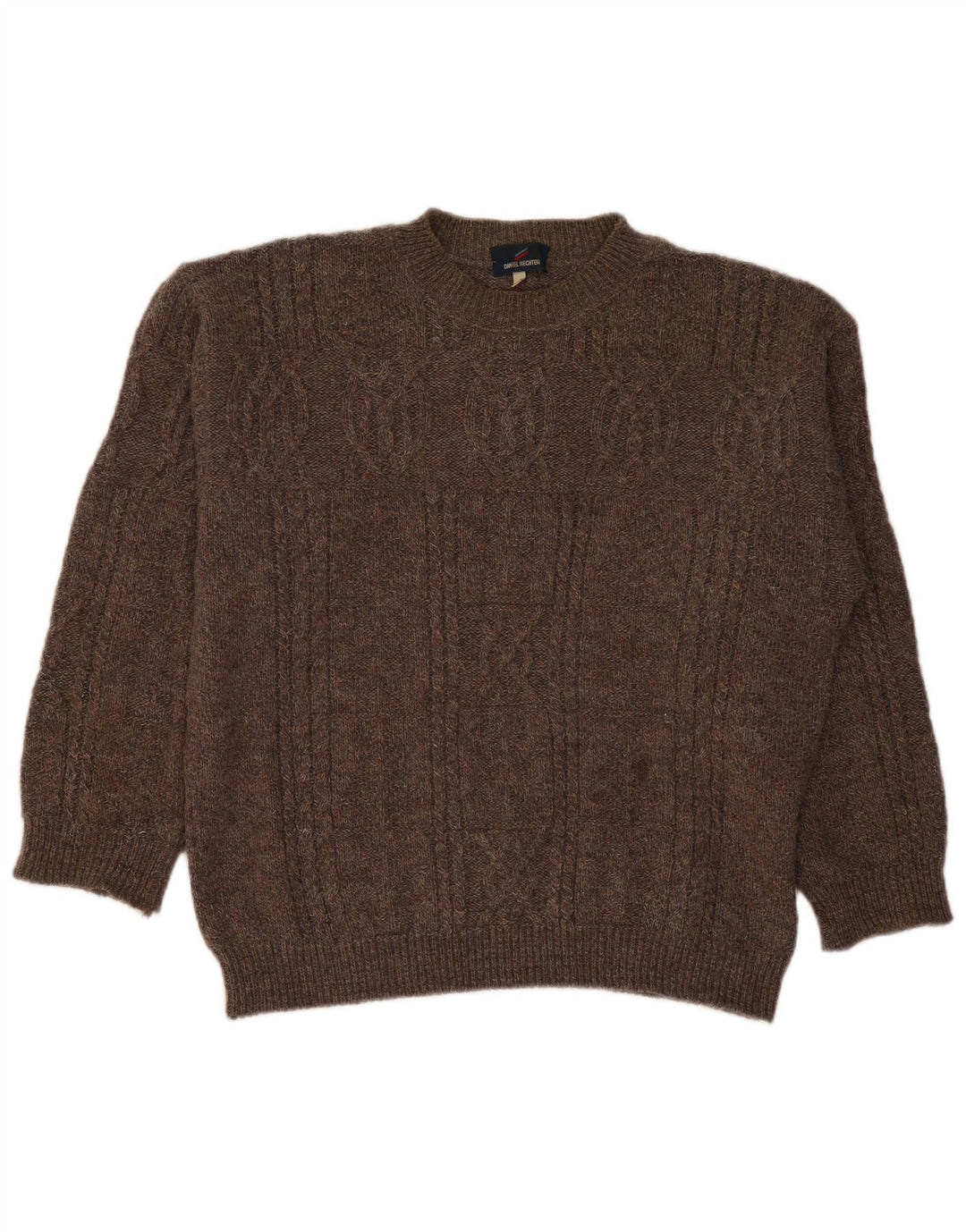 Daniel Hechter Herren-Pullover mit Rundhalsausschnitt, XL, Braun