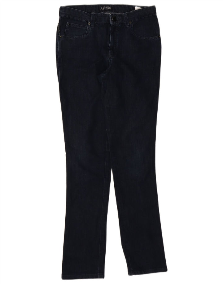 Armani Damen Slim Jeans W30 L29 Marineblaue Baumwolle