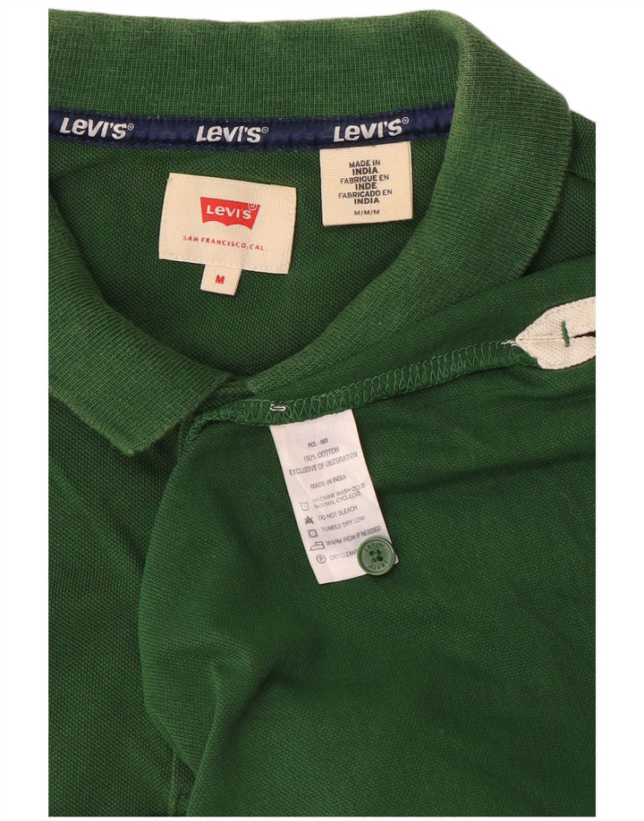 Levi's Herren-Poloshirt aus mittelgrüner Baumwolle