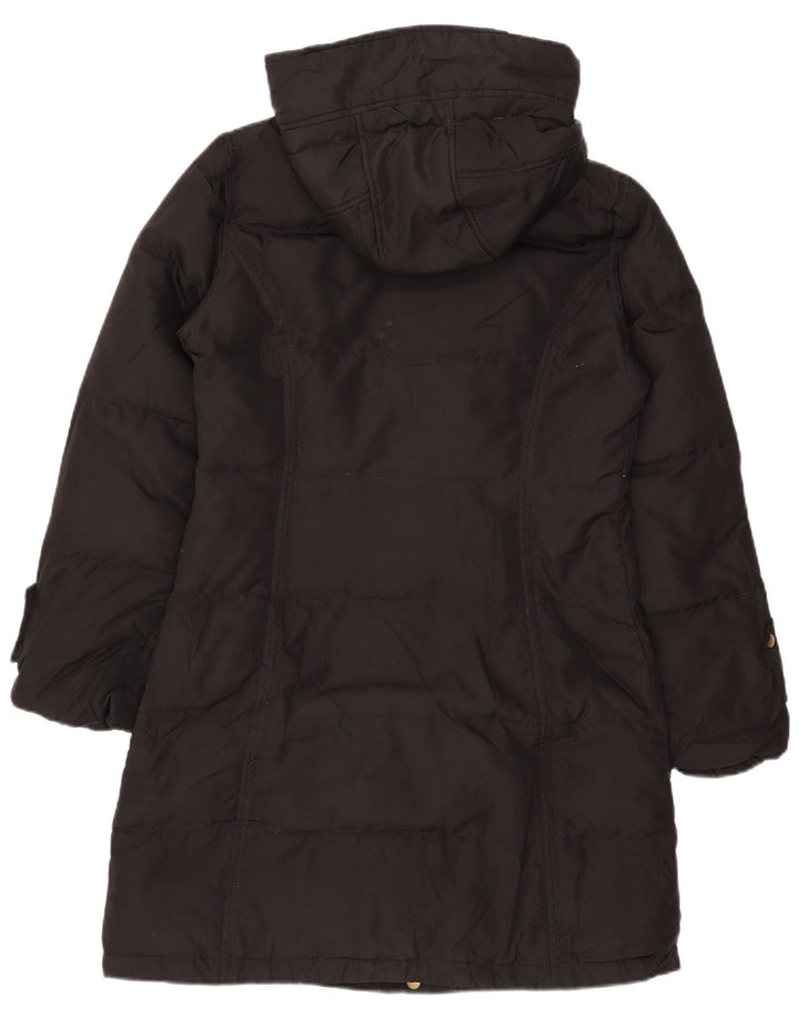Calvin Klein Damen Kapuzenmantel, gepolstert, UK 10, Größe S, Schwarz, Polyester