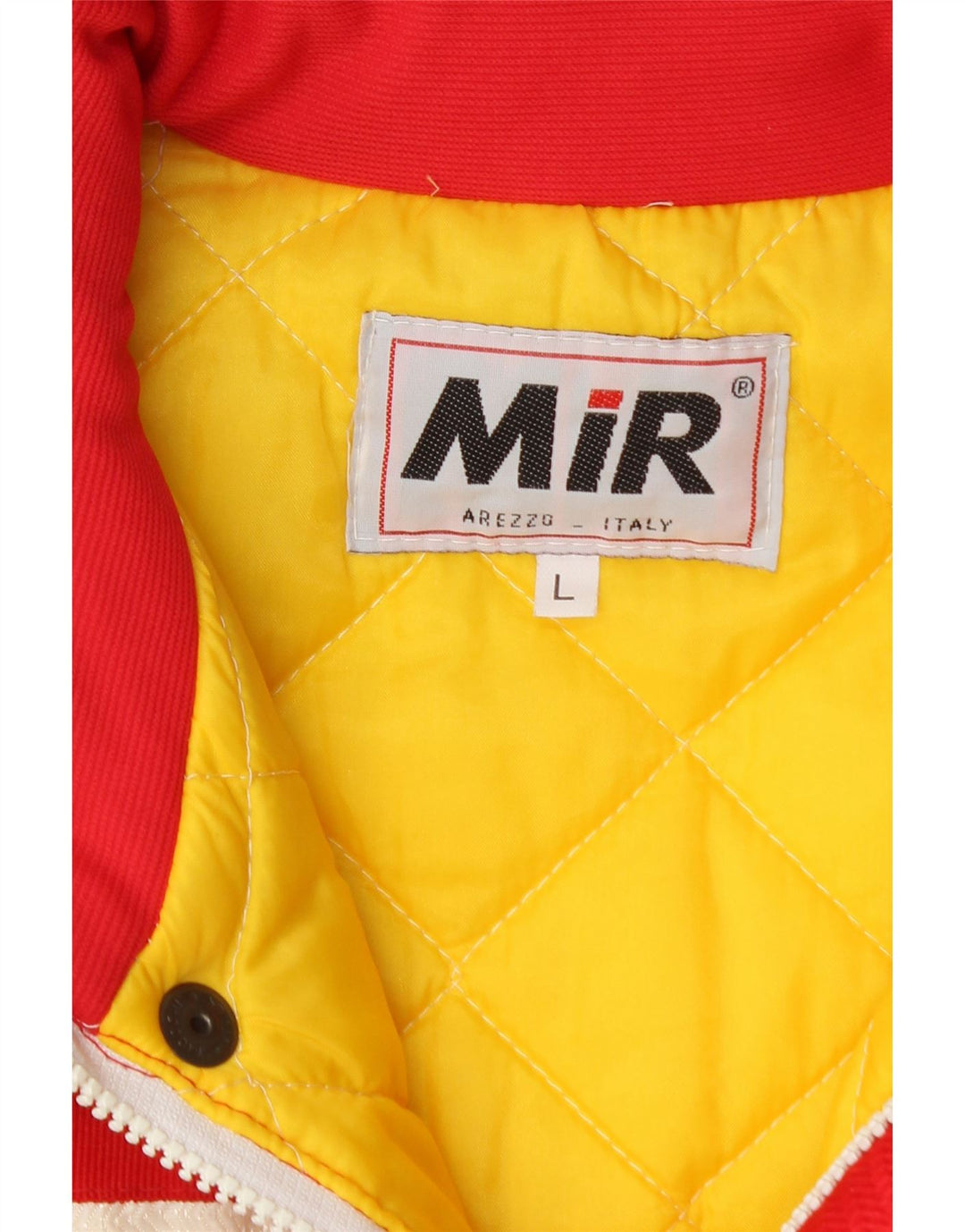 Gepolsterter Vintage-Mantel für Herren, Größe 40, groß, rot, Farbblock