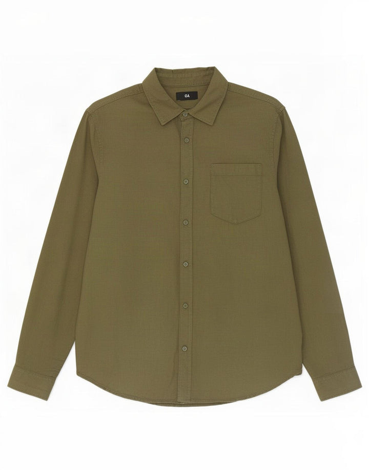 C&A Herrenhemd XL Khaki Baumwolle
