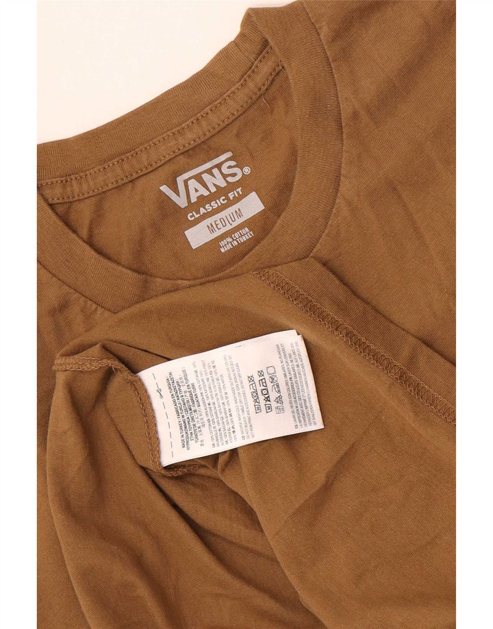 Vans Herren-T-Shirt mit klassischer Passform, mittelbeigefarbener Baumwolle