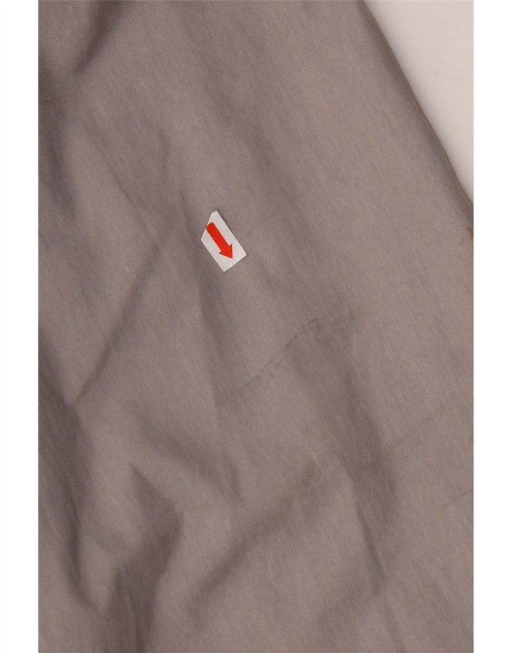 VINTAGE Mens Bomber Jacket UK 42 XL Grey Colourblock Polyester