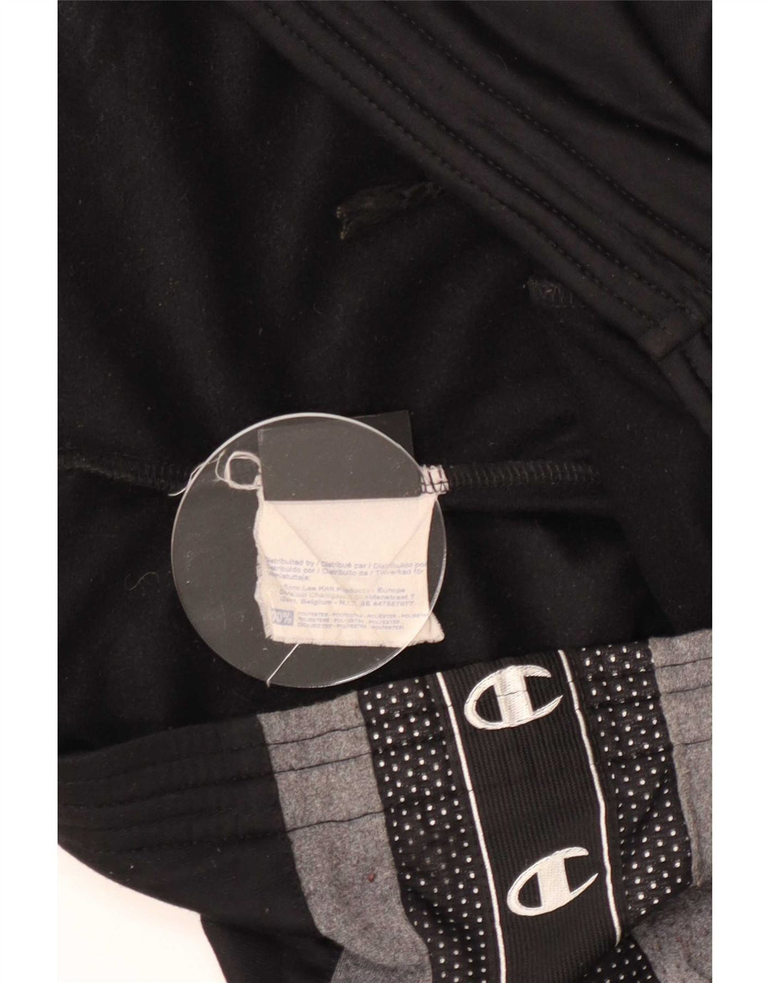 Champion Herren-Trainingshose mit Grafik, Mittelschwarzes Farbblock-Polyester