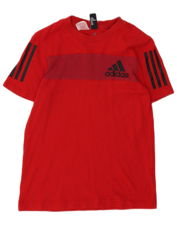 Adidas T-Shirt mit Grafik für Jungen, 11–12 Jahre, mittelrot