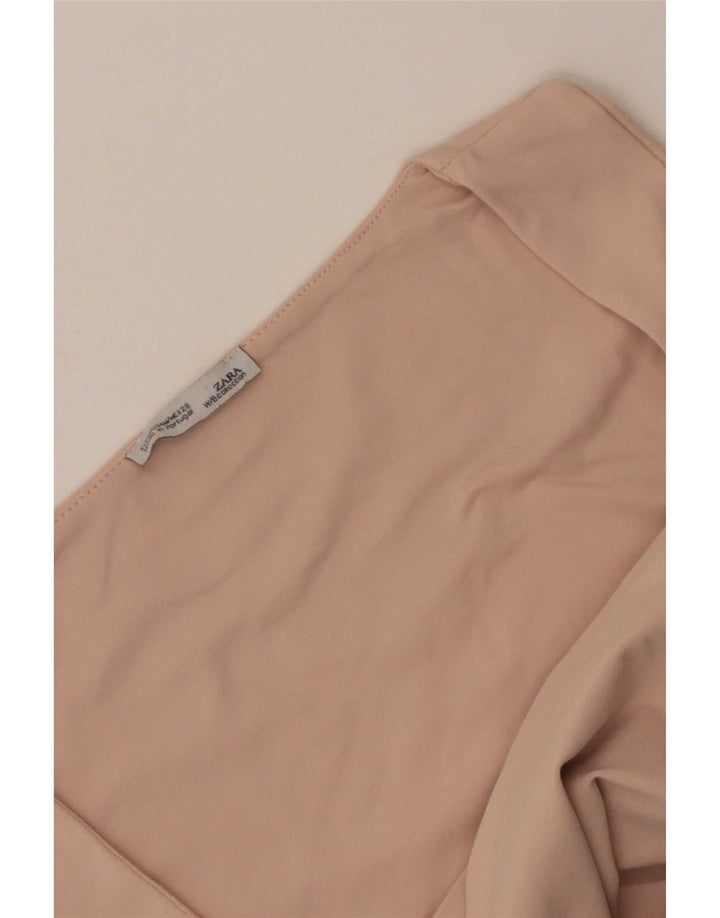 Zara Damen Weste Top UK 12 Mittelrosa