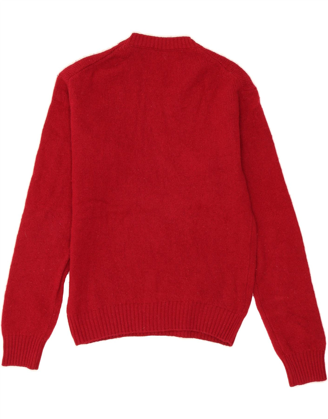 BENETTON Womens Crew Neck Jumper Sweater UK 14 Medium Red Vintage Benetton and Second-Hand Benetton from Messina Hembry 
